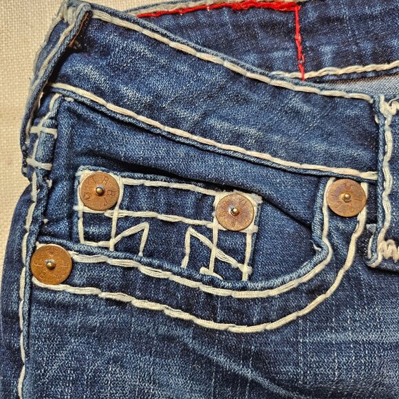 True Religion Women's Bobby Super T Flare Jeans - Size 28 - Picture 5 of 10